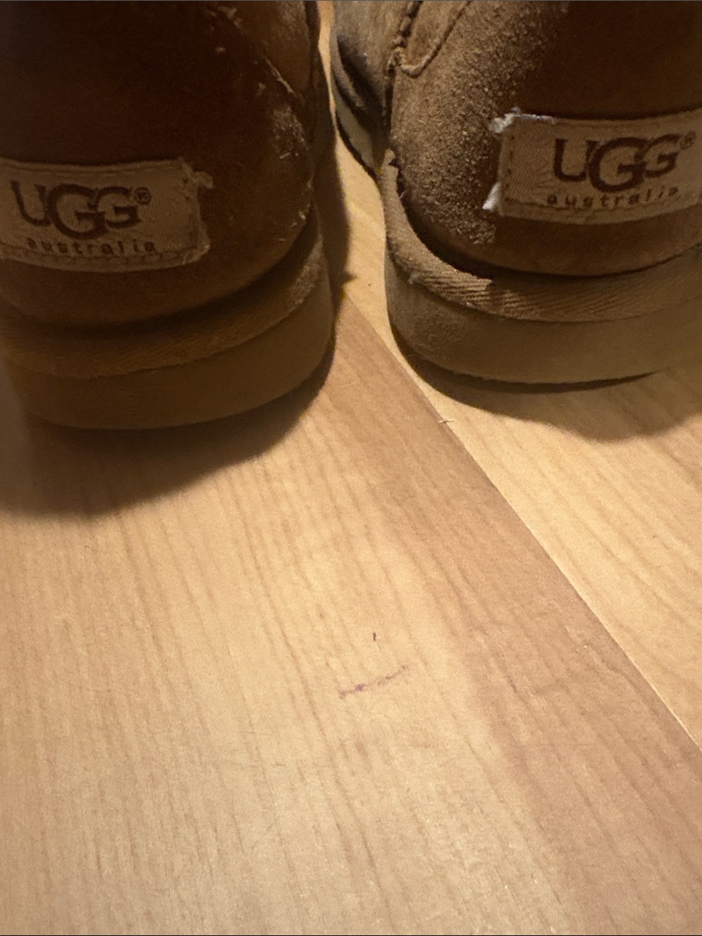 UGG Kids Short Brown Suede Boots